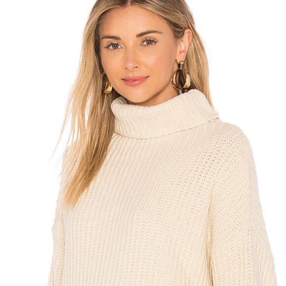 Free People Women Swim Too Deep Pull Over Sweater Oversized SZ SP Comfy Fall - Picture 1 of 12